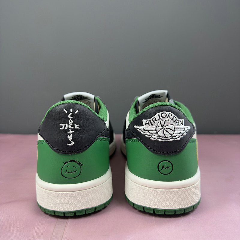 Travis Scott x J1 Low Green And Creme